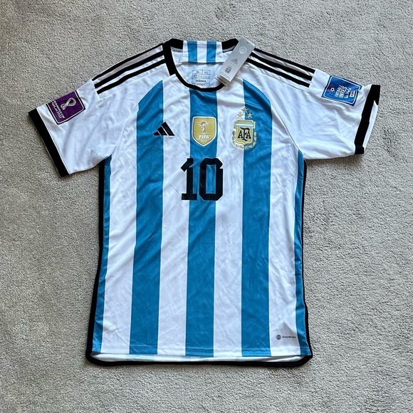 NEW 23/24 Argentina Lionel Messi World Cup Winning Jersey Size XL - Picture 1 of 2